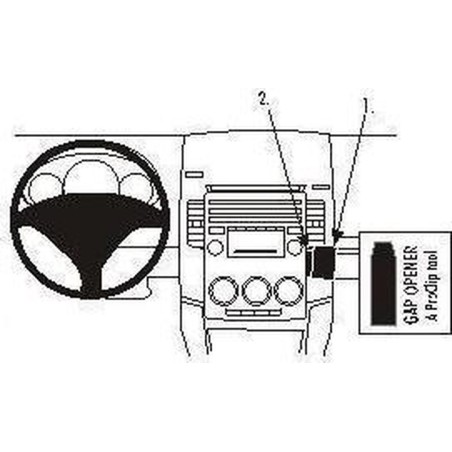 Brodit ProClip Placed below air vent